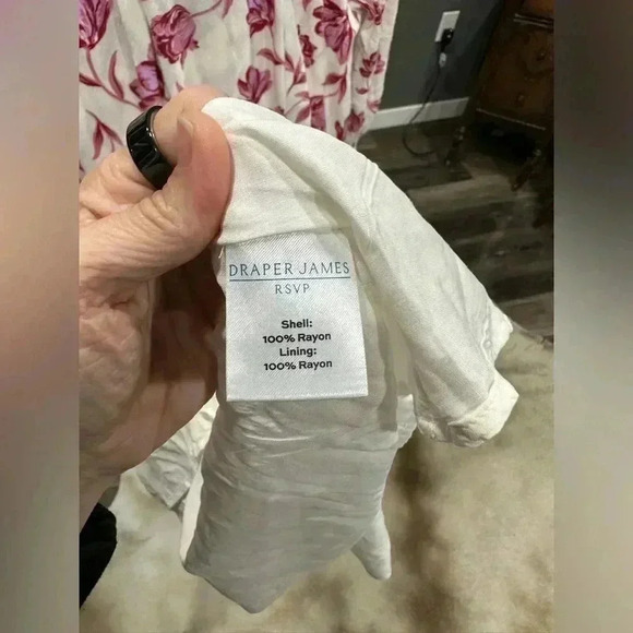 Draper James RSVP Women's Maxi Dress Large Pink Floral Cottagecore Boho NWT - Picture 8 of 10